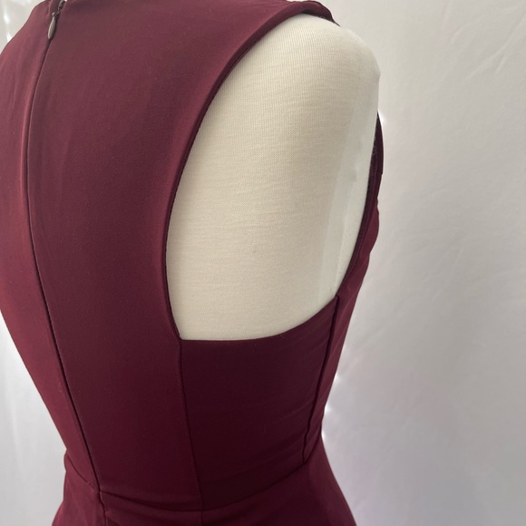 DO+BE Maroon Deep Plunge Mini Dress Small NWT - Picture 6 of 7